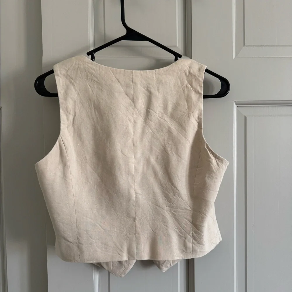 Antonio Melani linen blend vest size 4 - Picture 4 of 6